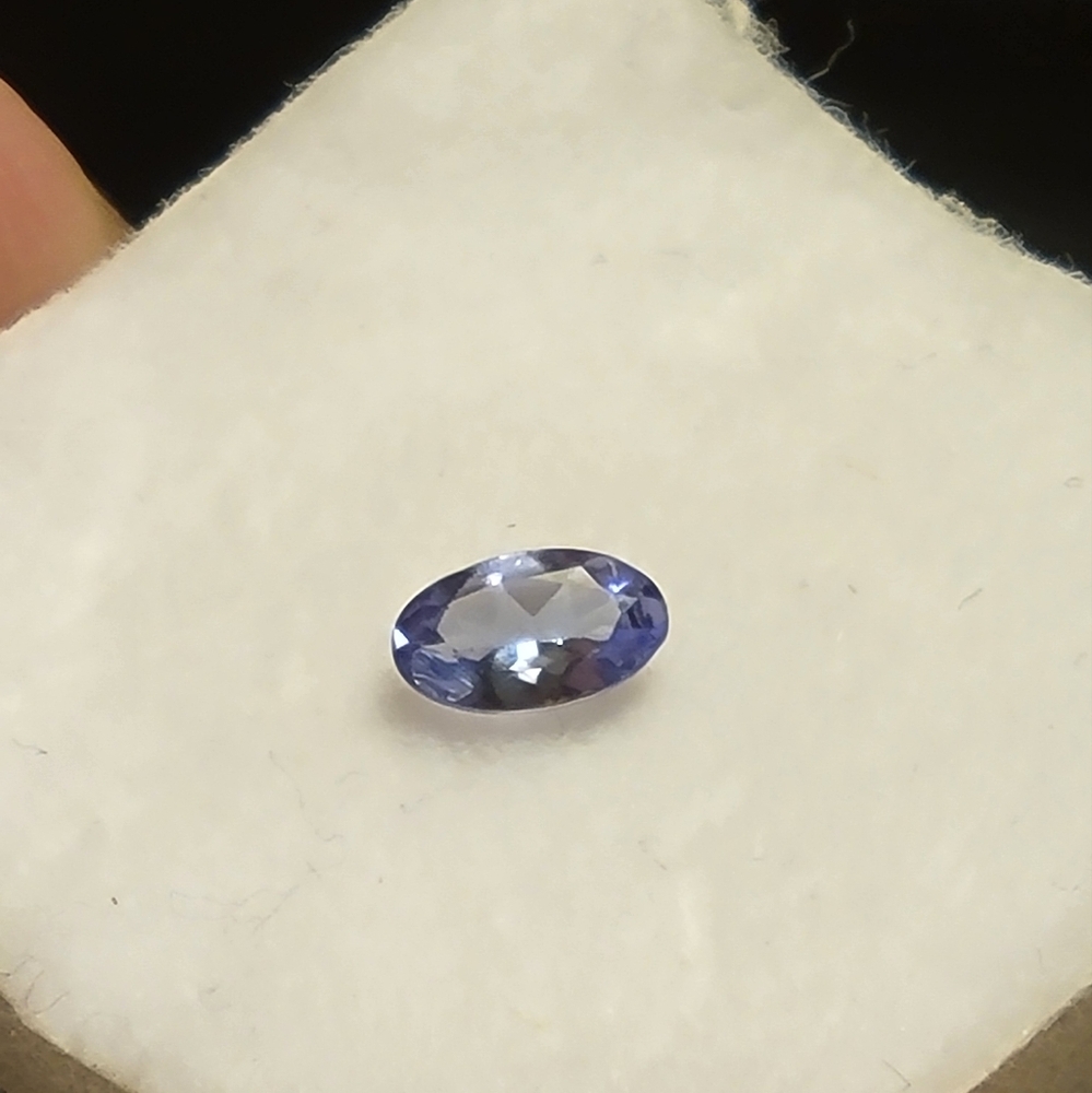 Natural Tanzanite Gemstone Oval Cut .25ctw 5x3mm 1pcs. Untreated Not Enhanced - Picture 2 of 6